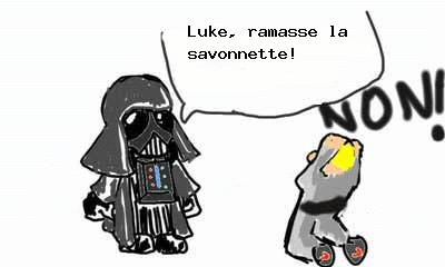 Luke, ramasse la savonnette!